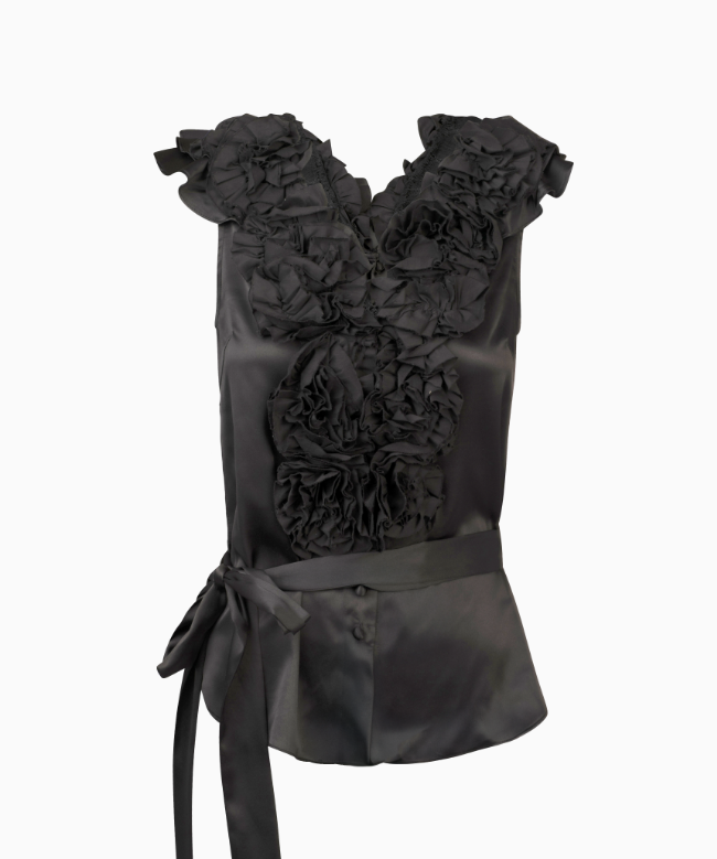 Location et Achat Top Chloé, modèle Satin Fleuri 1