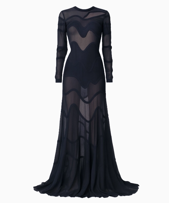 Location Robe de soirée Azzaro, modèle Blue Sheer SS2015. 1