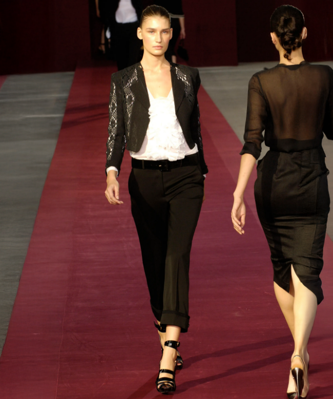 Location et Achat pantalon Yves Saint Laurent Rive Gauche, modèle Black SS2006 par Stefano Pilati 3