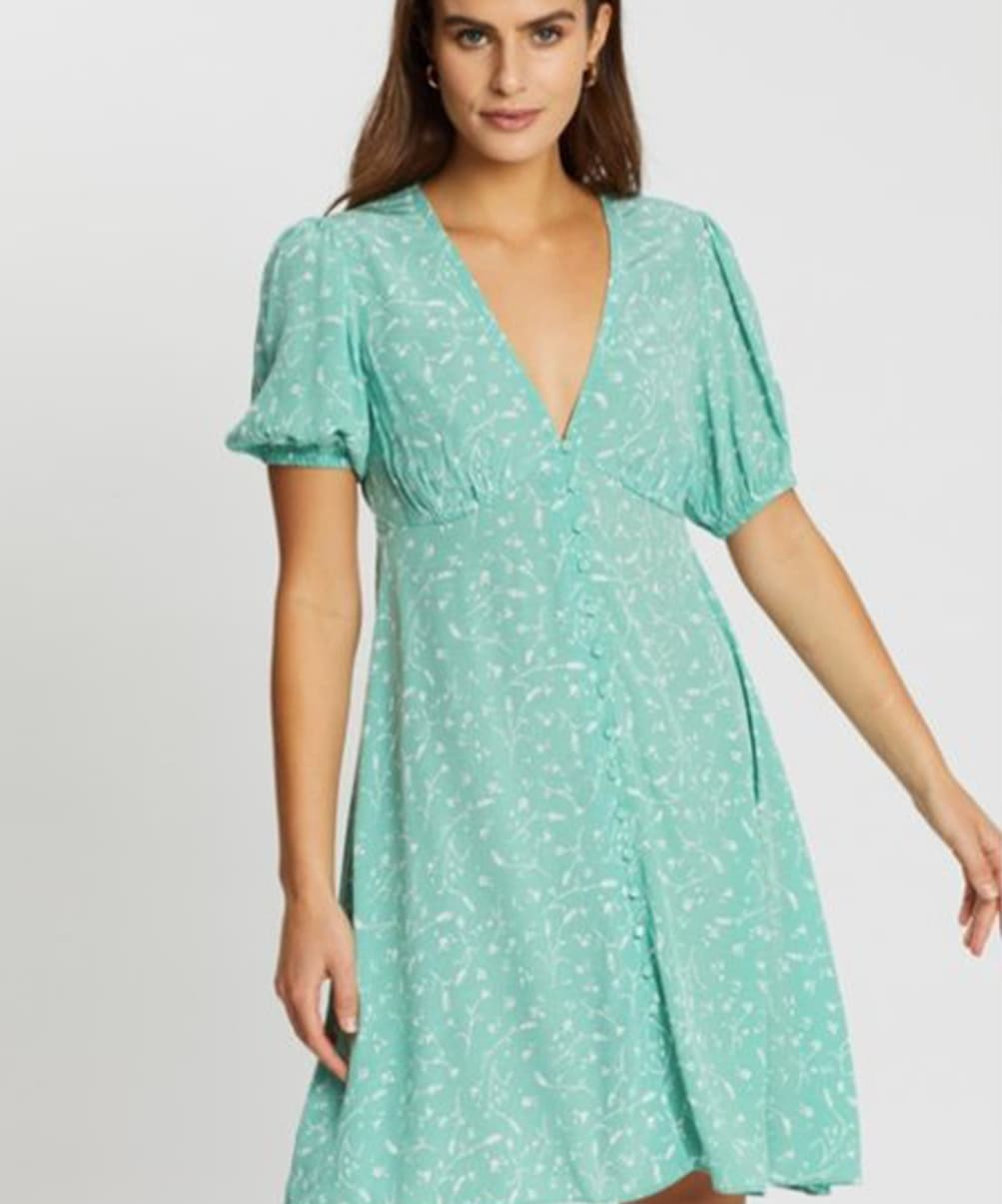 Location Robe de soirée SAMSOE SAMSOE Petunias Verte 3