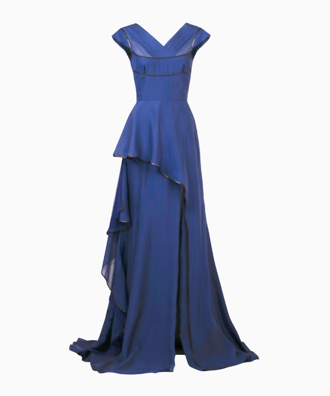 Location et Achat robe Elmira Medins, modèle Éclipse Bleu Nuit 2