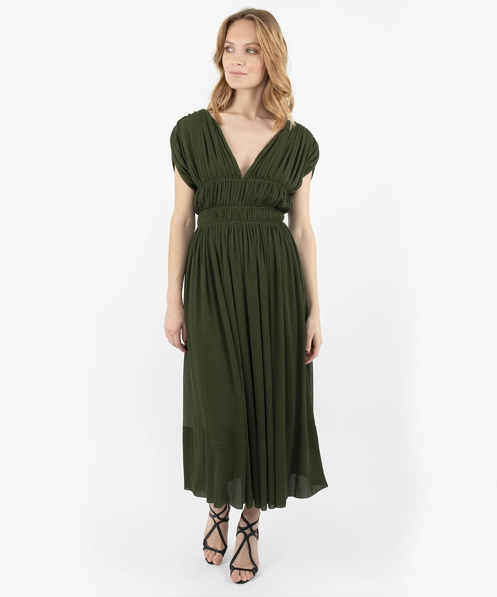 Location Robe de soirée Paule Ka Empire kaki 2