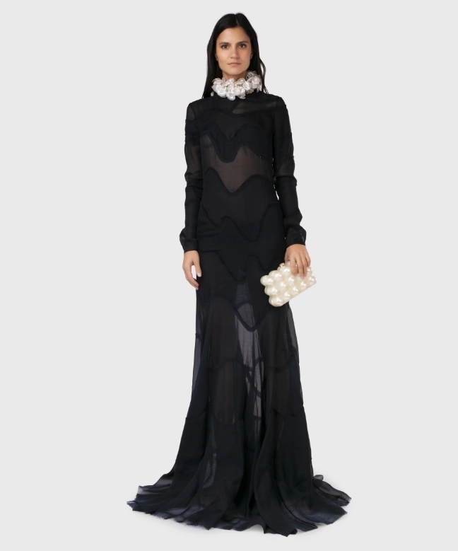 Location Robe de soirée Azzaro, modèle Blue Sheer SS2015. 4