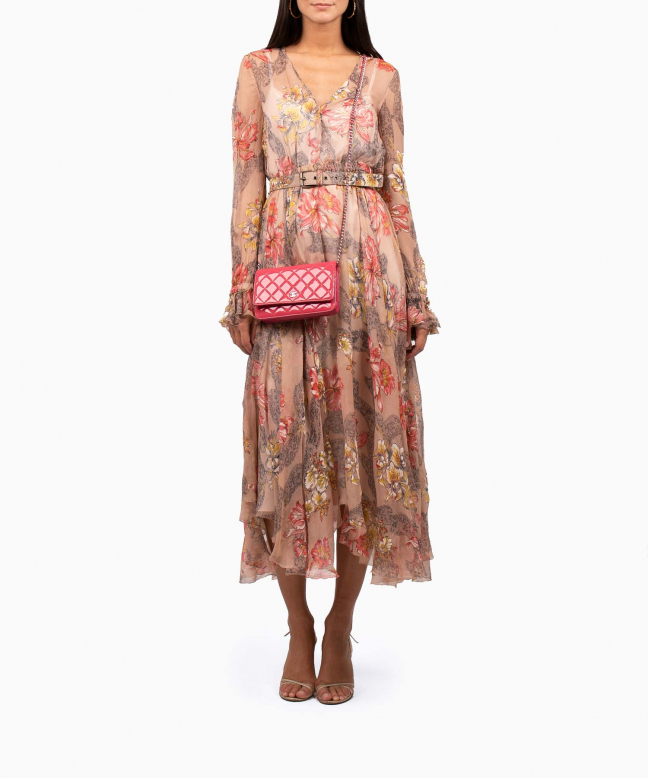 Location Robe de soirée Philosophy Di Lorenzo Serafini Floral Ruffled 4