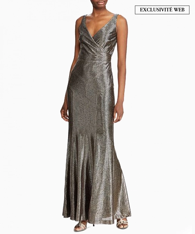 Location Robe de soirée Ralph Lauren Metallic Sleeveless 1