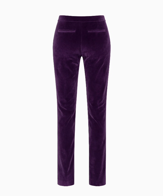 Location et Achat Pantalon Jean-Louis Scherrer, modèle Purple Velvet 2