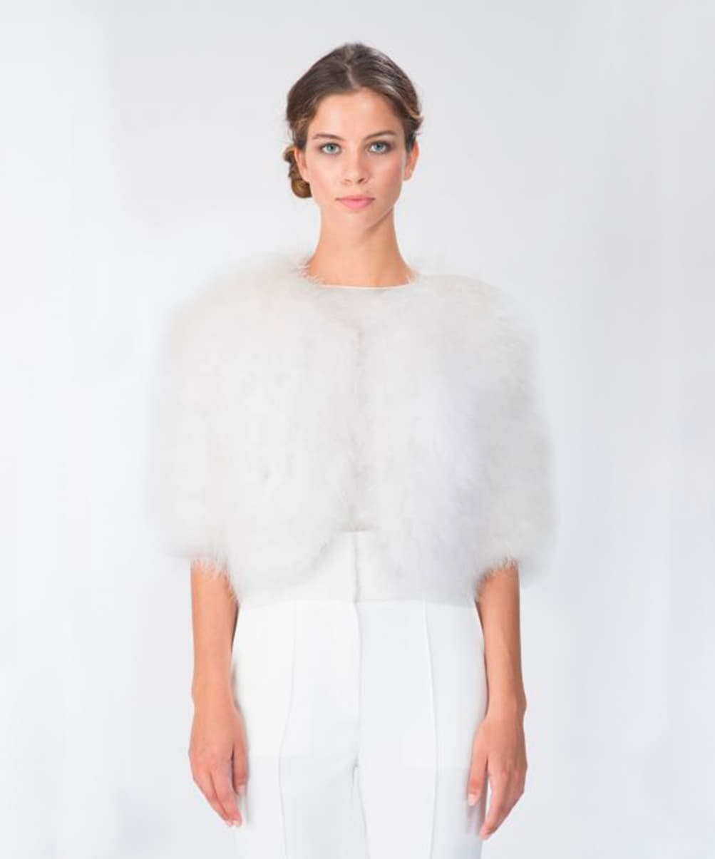 Location Boléro Azzaro Marabout Blanc