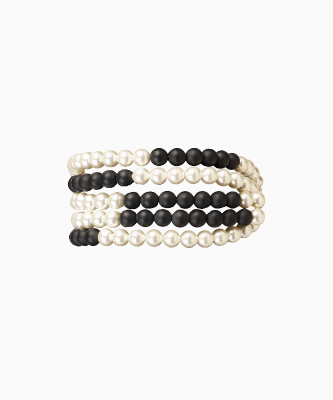 Location Manchette Maud T Bijoux, modèle Pop Corn Bi Color.