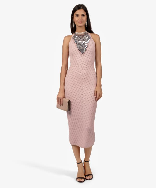 Location Robe de soirée Balmain Pink Strass 1