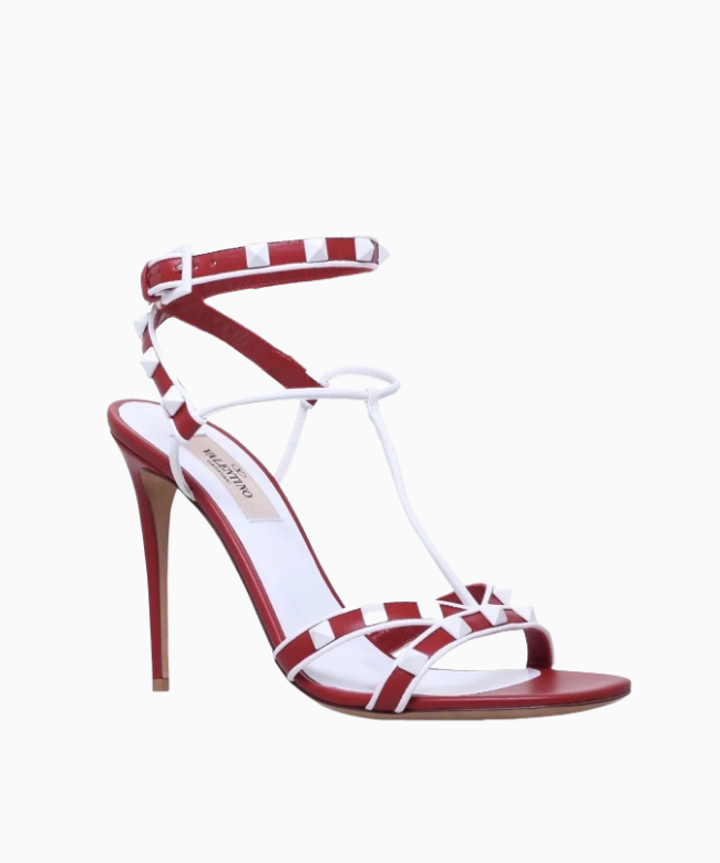 Achat chaussures Valentino, modèle free Rockstud Rouge 1