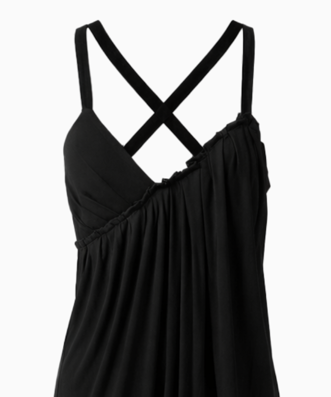 Location et Achat Robe Yves Saint Laurent, modèle Noire Croisées FW2004 by Tom Ford 2