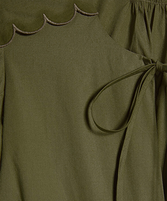 Location Robe de soirée Claudie Pierlot Rariole Kaki 5