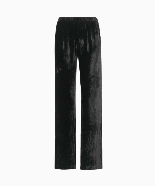 Location et Achat Pantalon Alberta Ferretti, modèle Palazzo en Velours Noir 1