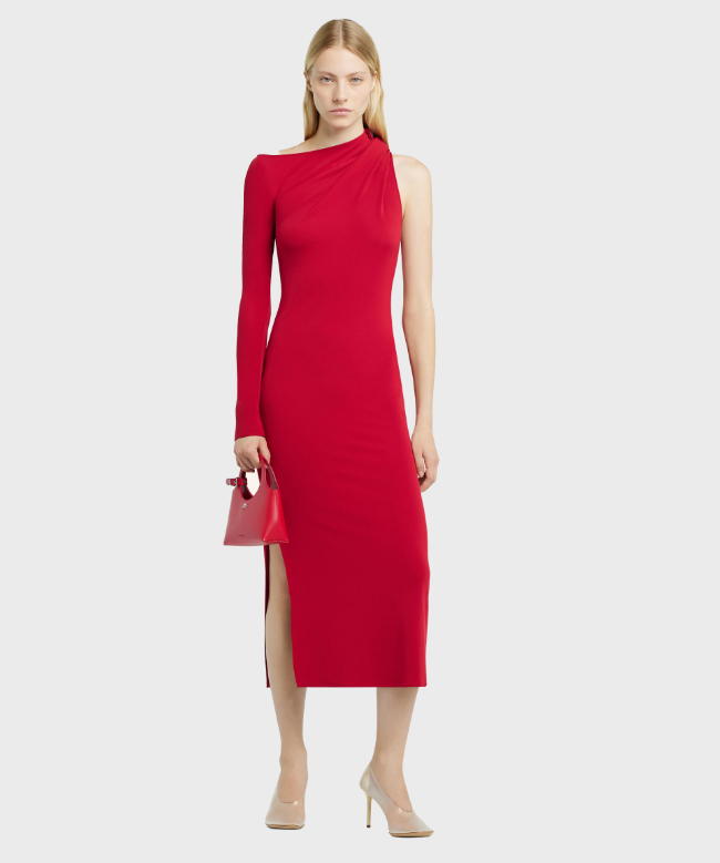 Location Robe de soirée Courrèges, modèle One Shoulder Red 1