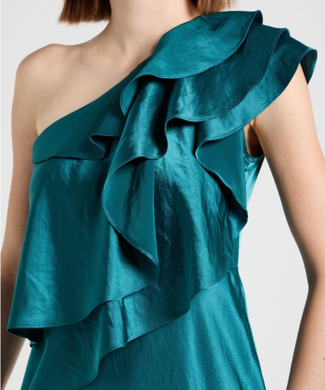 Location Robe de soirée Paule Ka, modèle Vert Pétrole 3