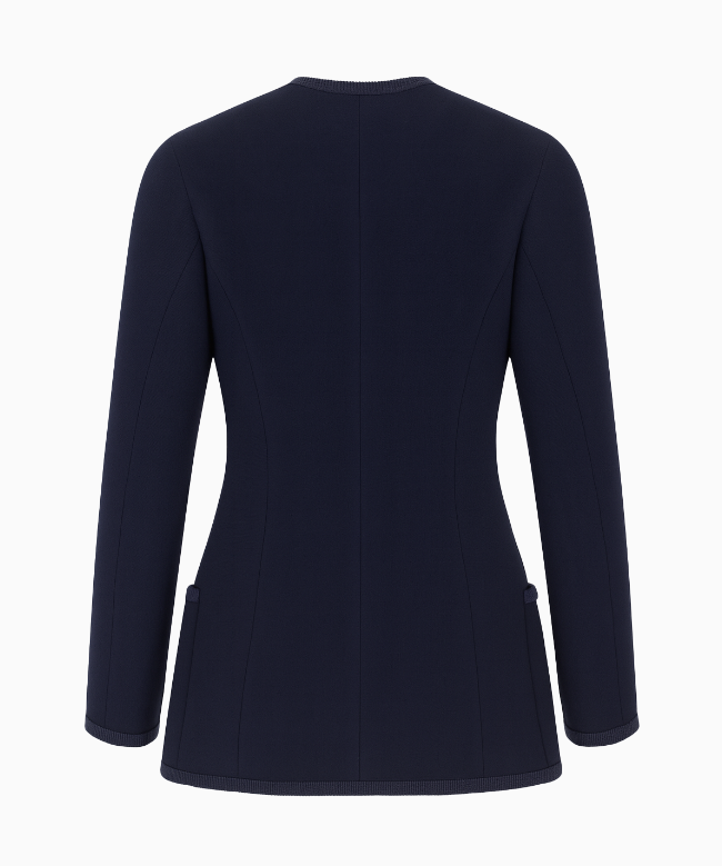 Location et Achat Veste Chanel, modèle Tweed Bleu Marine Fall 1995 3