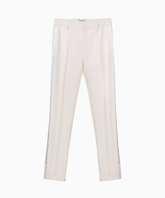 Location & Achat Pantalon Yves Saint Laurent, modèle Tailoring Blanc SS2022 par Anthony Vaccarello 1