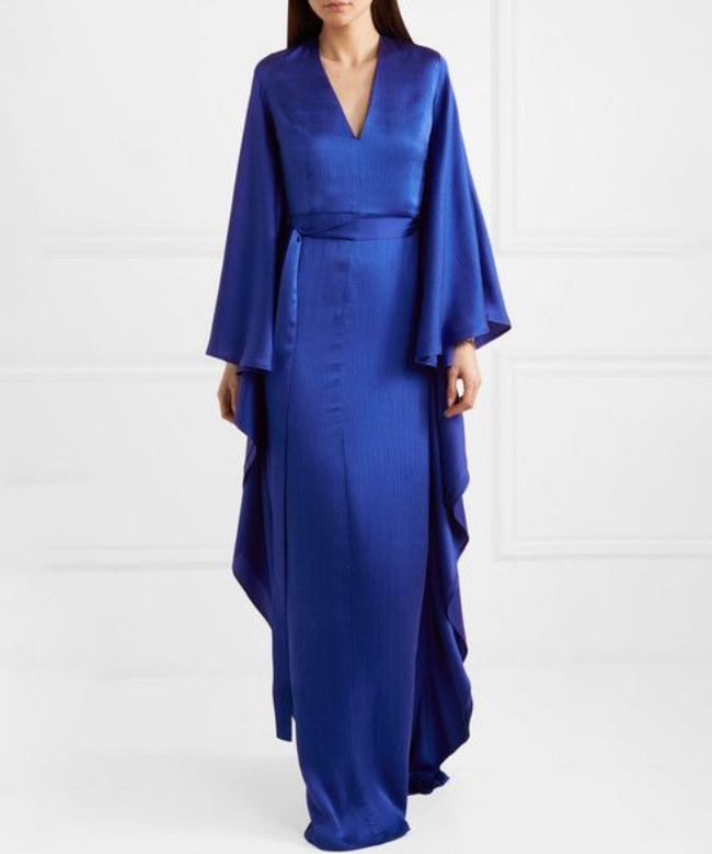 Robe Aurora Silk Blue 2
