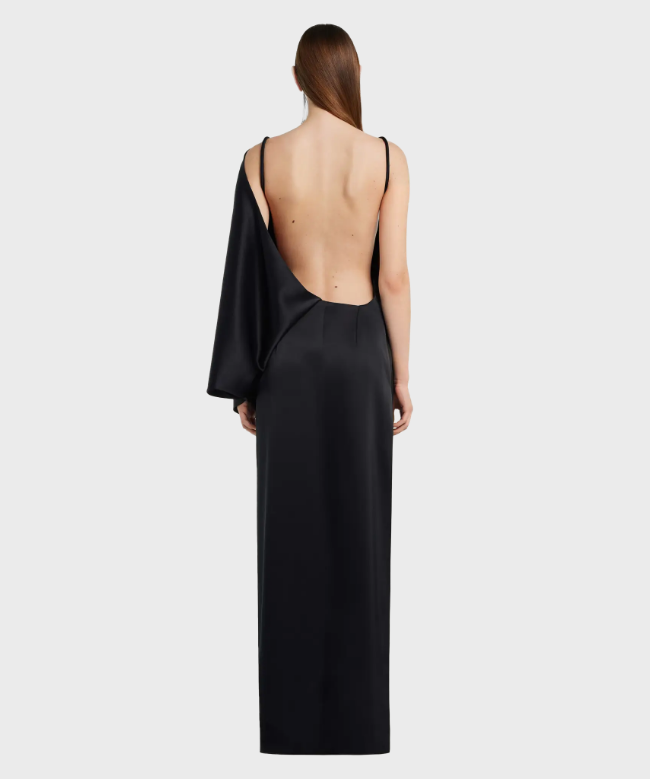 Location Robe de soirée Courrèges, modèle Infinity Off Shoulder Black 4