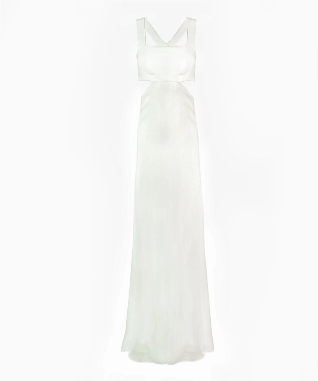 Location Robe de soirée blanche PAULE KA Iris 2