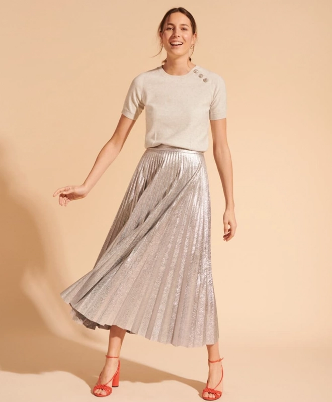 Location Robe de soirée Tara Jarmon Juline Argentee 1