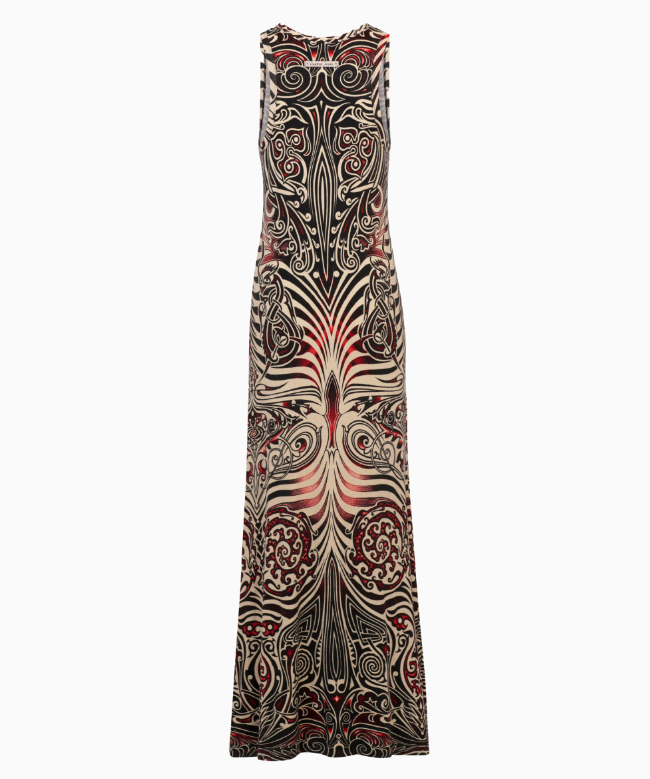 Location Robe de soirée Jean Paul Gaultier, modèle Print Tattoo SS1996 2