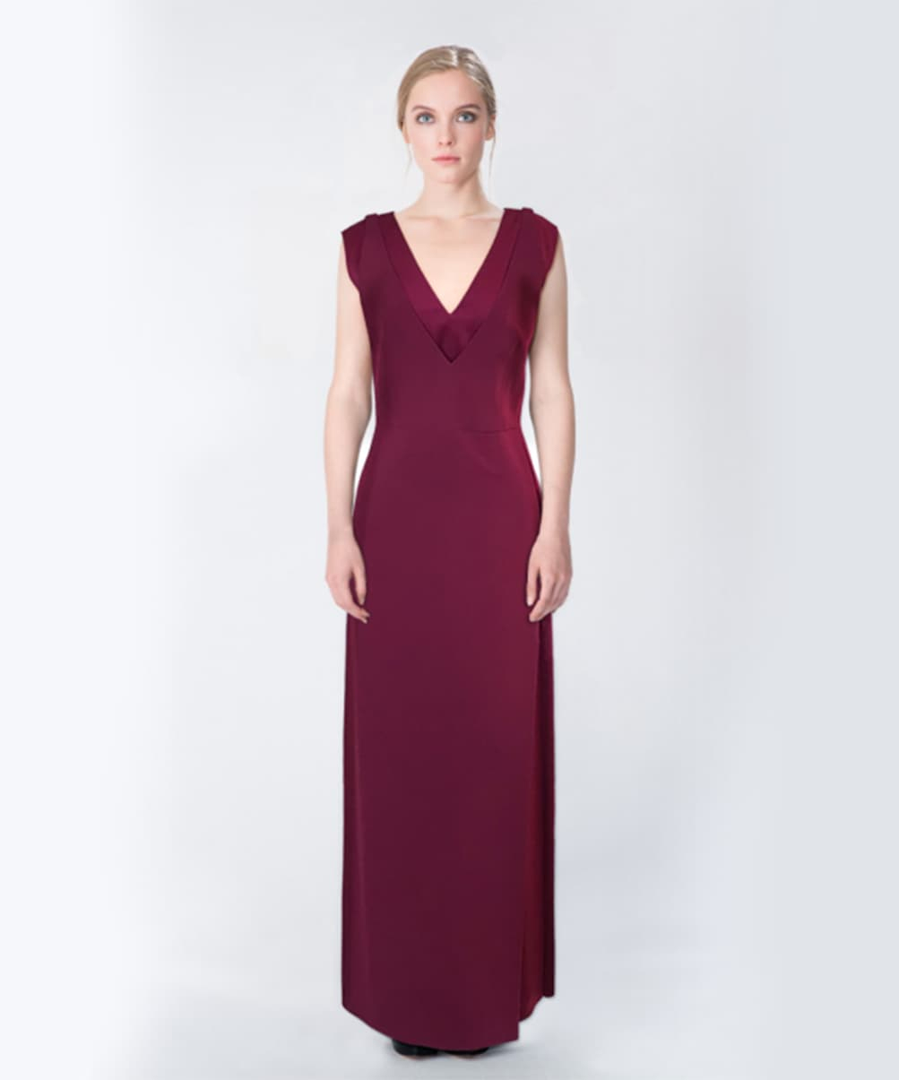 Location Robe de soirée Paule Ka Fourreau Cassis 2