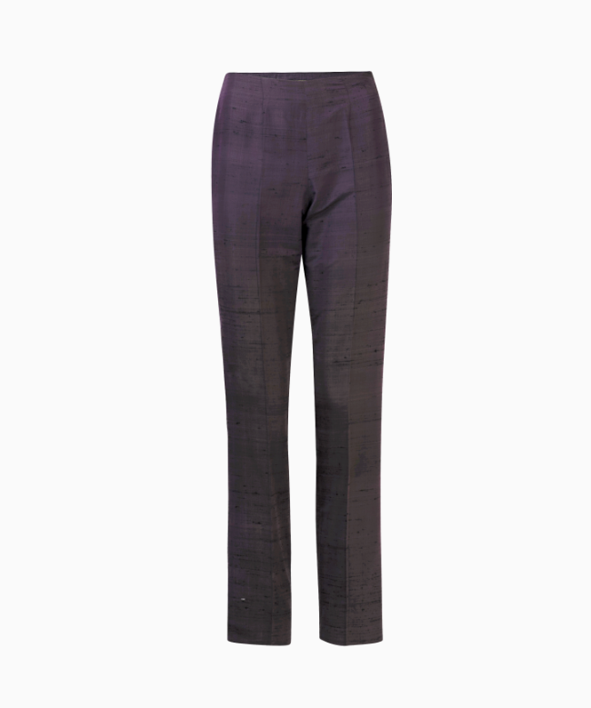 Location & Achat Pantalon Vintage, modèle Soie Prune 1