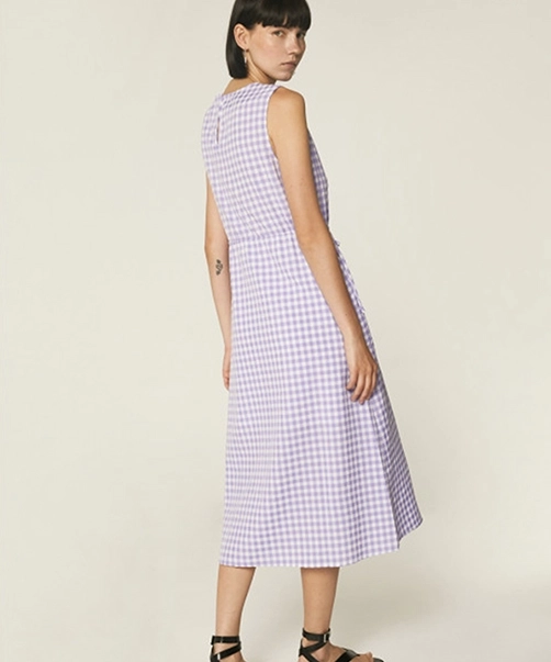 Location Robe de soirée Compania Fantastica Vichy Violette 3