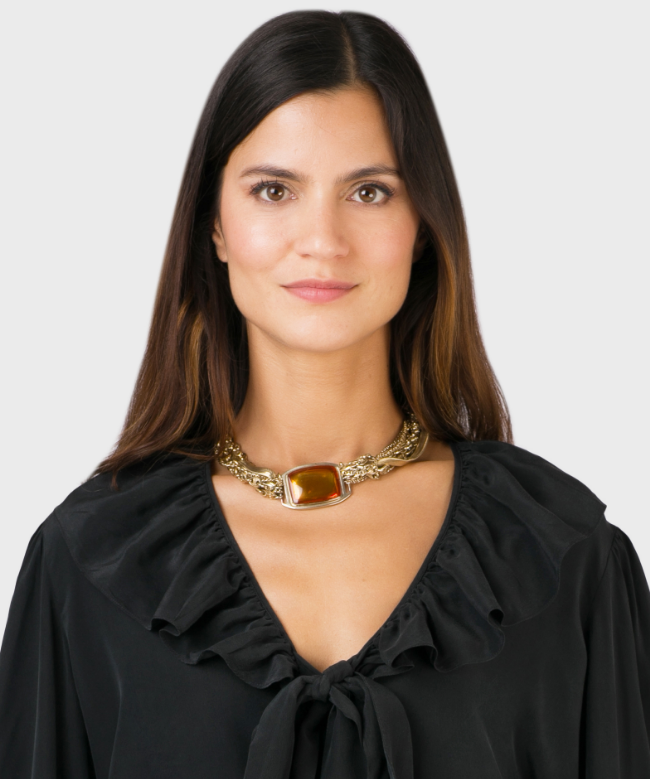 Location et Achat Collier Céline, modèle Ambre Royal 1