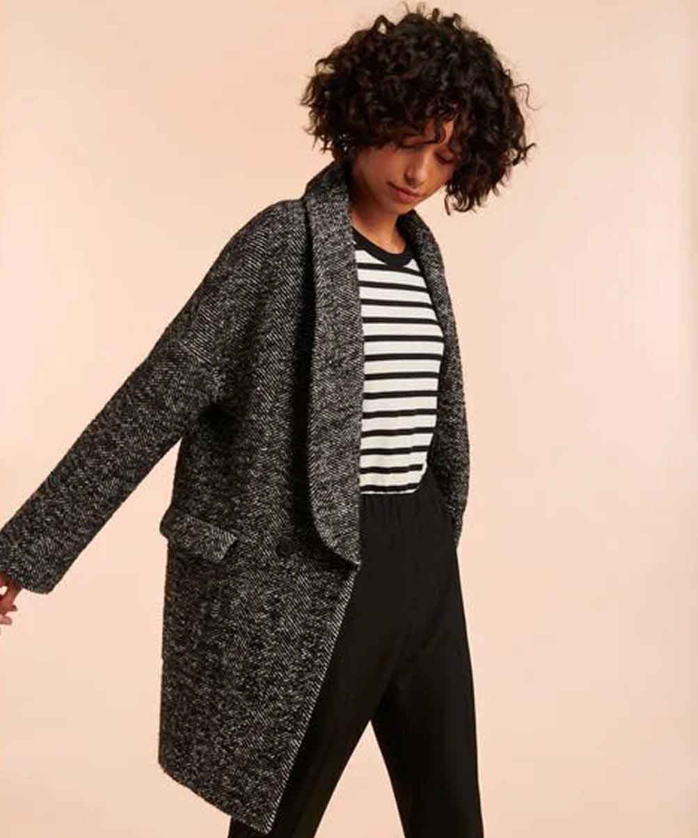 Location manteau TARA JARMON modèle Noir 3