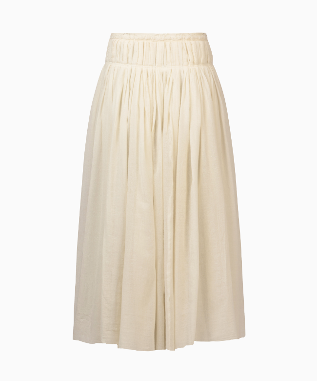 Location et Achat Jupe Chloé, modèle Crème Bohème FW 2021 Gabriela Hearst 3