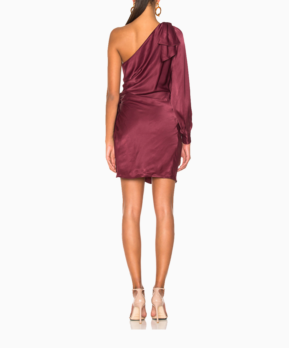 Location Robe de soirée Zimmermann Maples Bow Burgundy 3