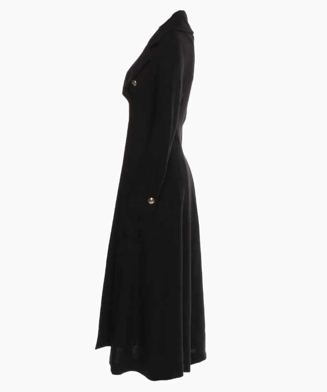 Location et Achat Manteau Chanel, modèle Croisé Noir Iconique FW 2020 by Virginie Viard 3