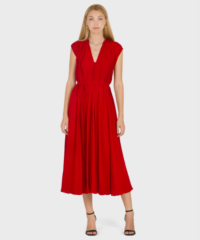 Location Robe de soirée Valentino, modèle Drapé Red 1
