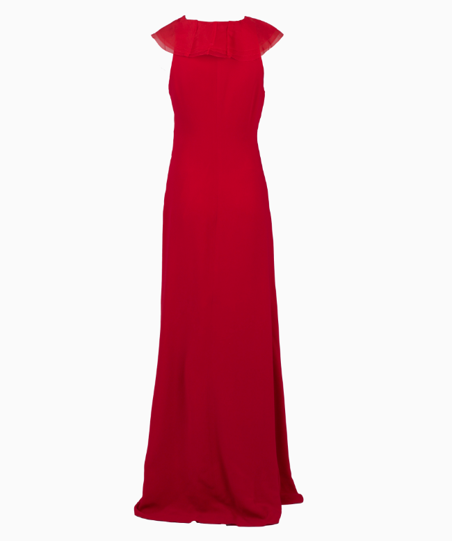 Location et Achat robe Valentino, modèle Symétrique Ruffle Rouge 2