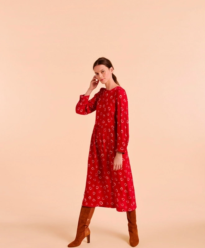 Location Robe de soirée Tara Jarmon Rouge 2