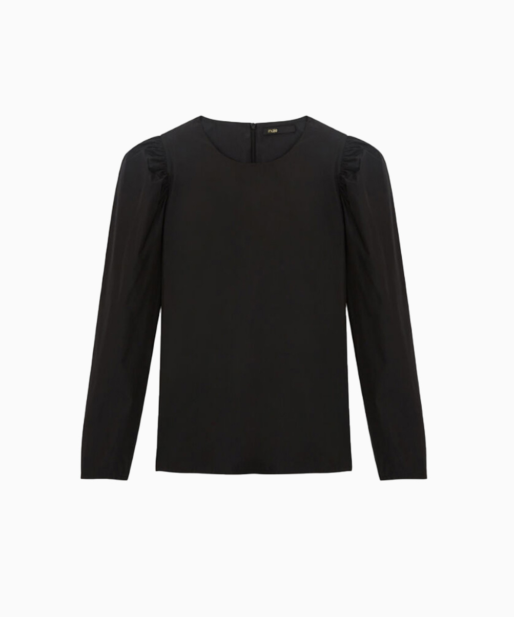 Location Top MAJE Epaule Noir 2