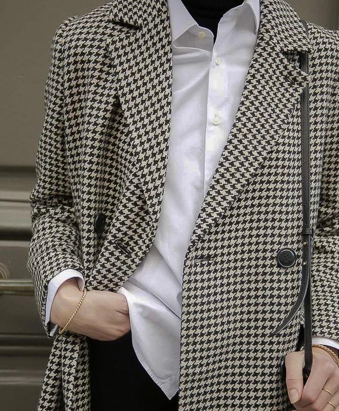 Location manteau IDANO pied de poule 5