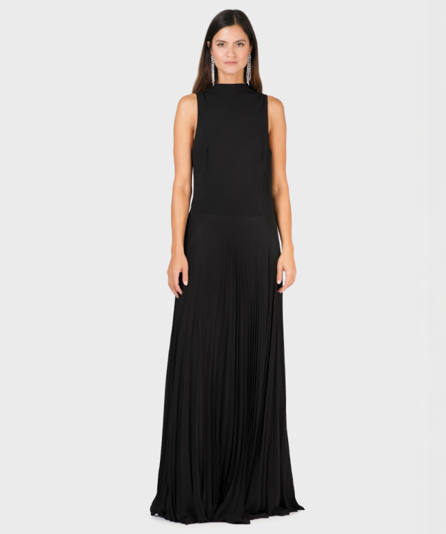 Location Robe de soirée Ralph Lauren, modèle Noir Plissé 2