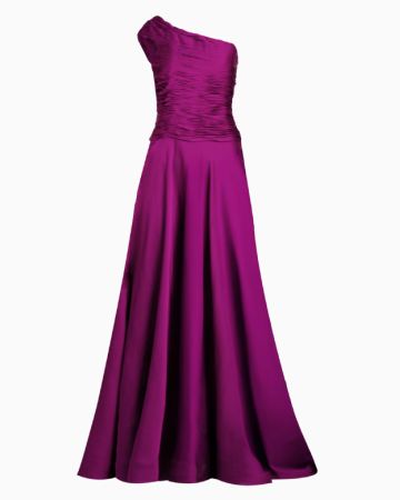 Robe Purple Asymétrique Drapée
