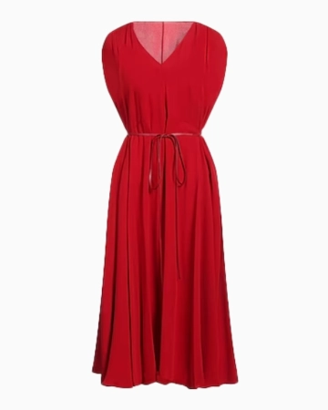 Robe Drapé Red