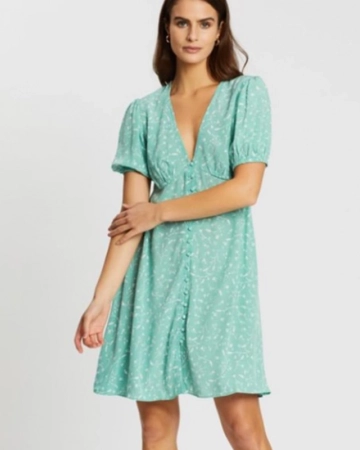 Robe Petunias Verte-Exclusivité web