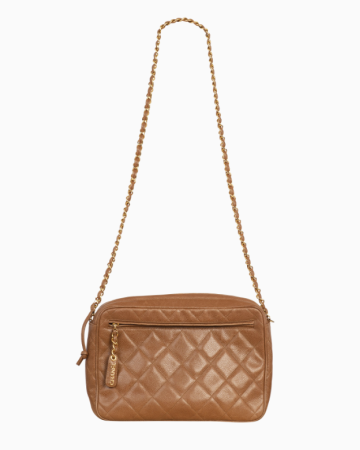 Sac Camera Vintage Cuir 80's