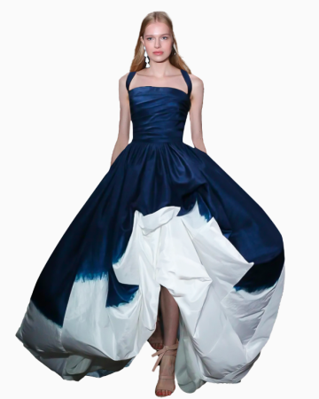 Robe Tie And Dye Blue And White Pre Spring 2019