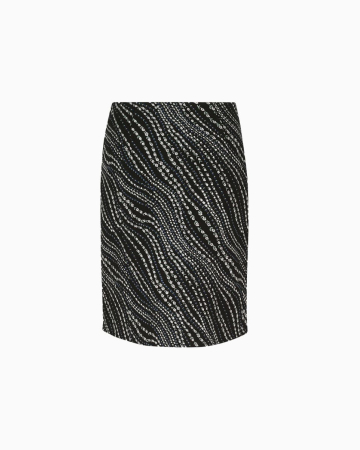 Jupe Lina Black Flower