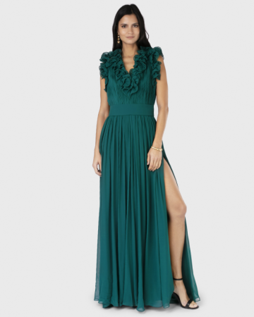 Robe Green silk