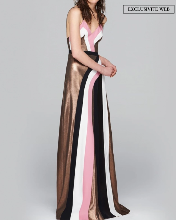 Robe Triangle Noire et Rose