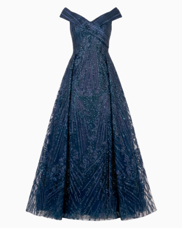 Robe Couture Bleu Nuit
