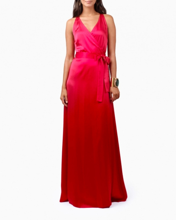 Robe Paola Cherry Wrap-Exclusivité web